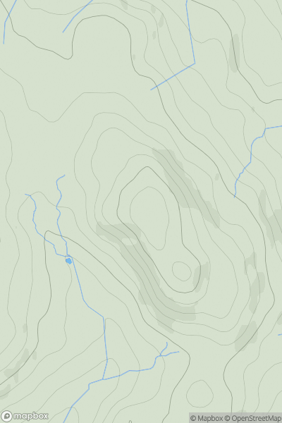 Thumbnail image for Barrow [Lake District S] showing contour plot for surrounding peak